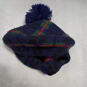 Vintage Betmar Wool Scottish Beret Hat in Plaid